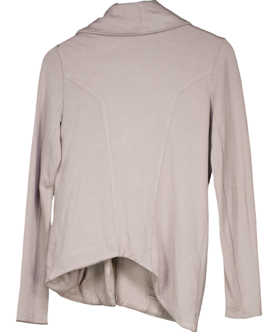 Helmut Lang Grey Vellos Asymmetric Sweater UK S