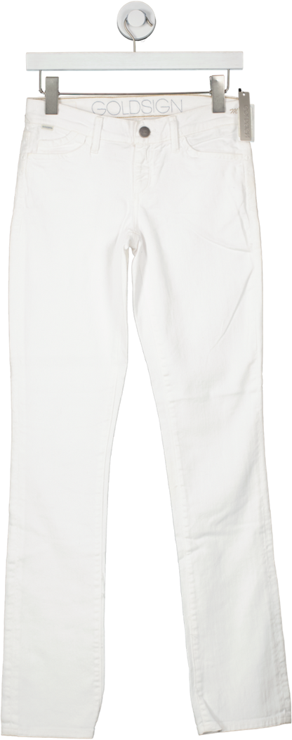 GoldSign White Slim Leg Mid Rise Jeans BNWT W25