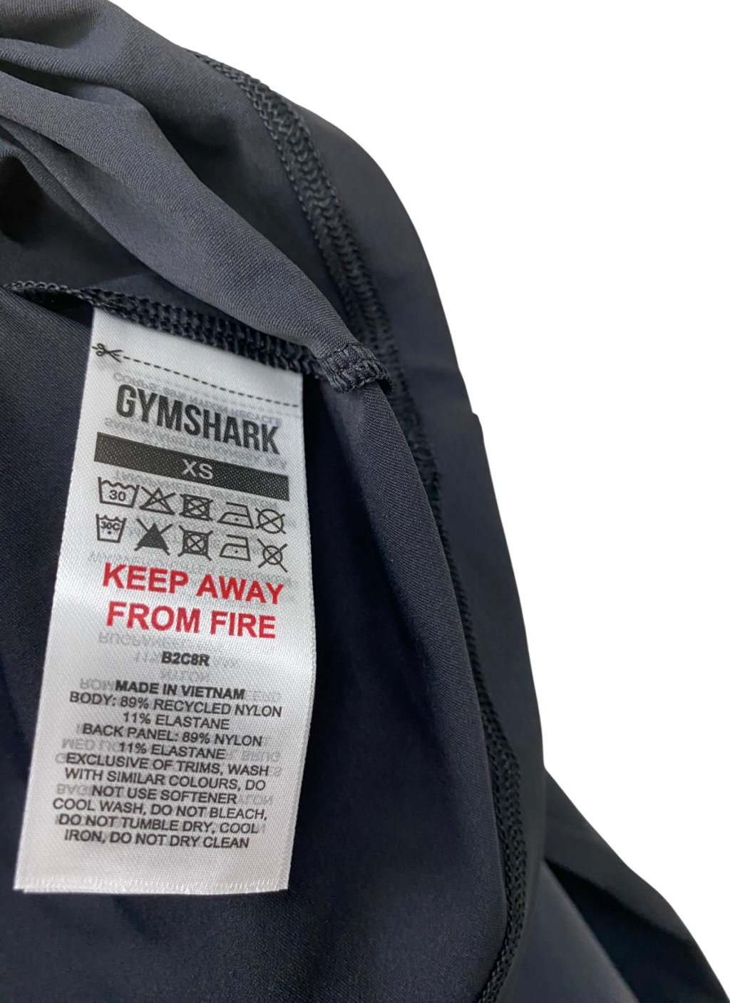 gymshark Black Elevate Long Sleeve Top And Flared Leggings 2.0 UK XS/S