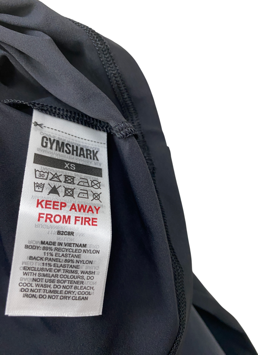 gymshark Black Elevate Long Sleeve Top And Flared Leggings 2.0 UK XS/S