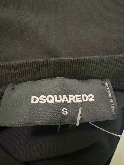 Dsquared2 Black Slouch Fit T-Shirt UK S