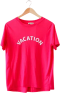 Whistles Pink Vacation Logo T-shirt UK S