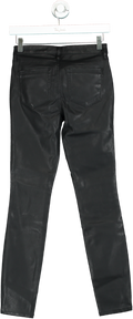BLANKNYC Black The Bond Faux Leather Skinny Trousers Size W25