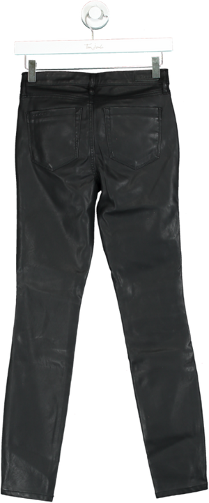 BLANKNYC Black The Bond Faux Leather Skinny Trousers Size W25