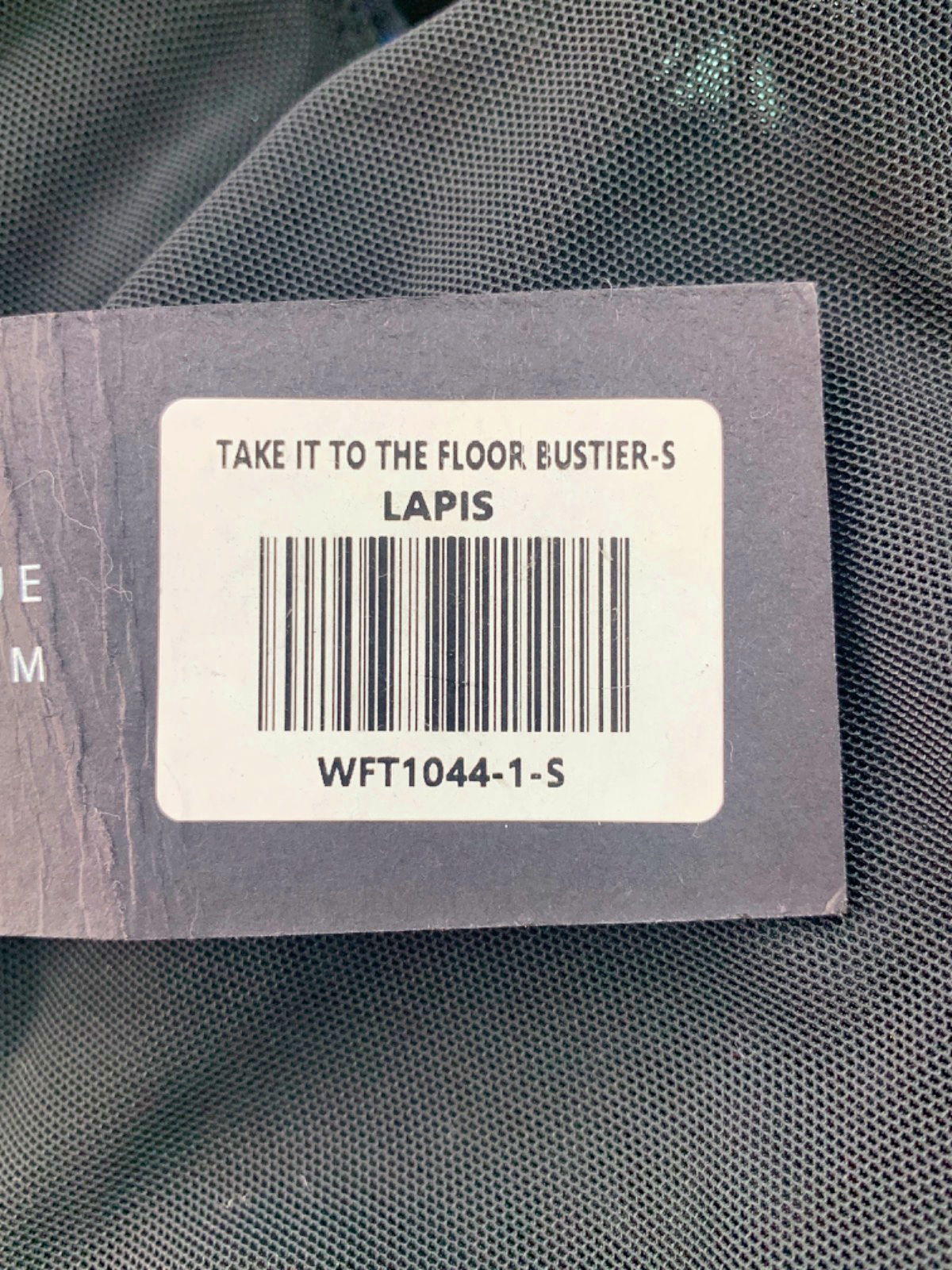 White Fox Lapis Take It To The Floor Bustier UK S