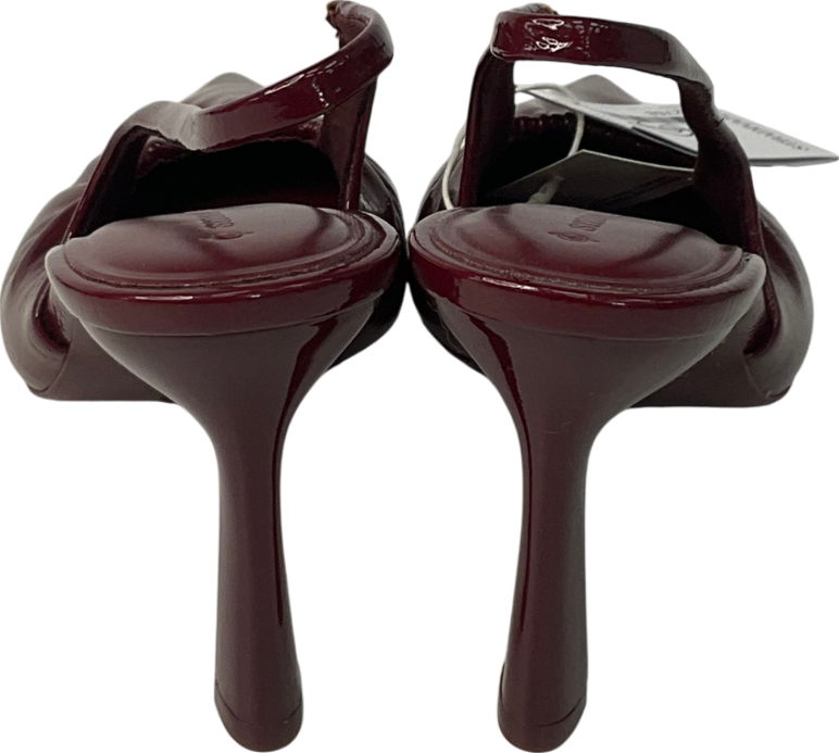 stadivarius Red Slingback Heeled Court In Burgundy UK 7 EU 40 👠