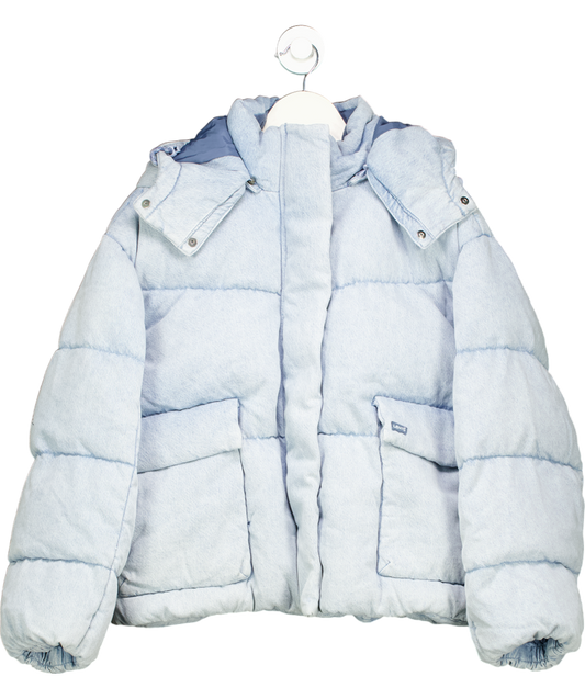 levis Blue Western Short Bubble Puffer UK L