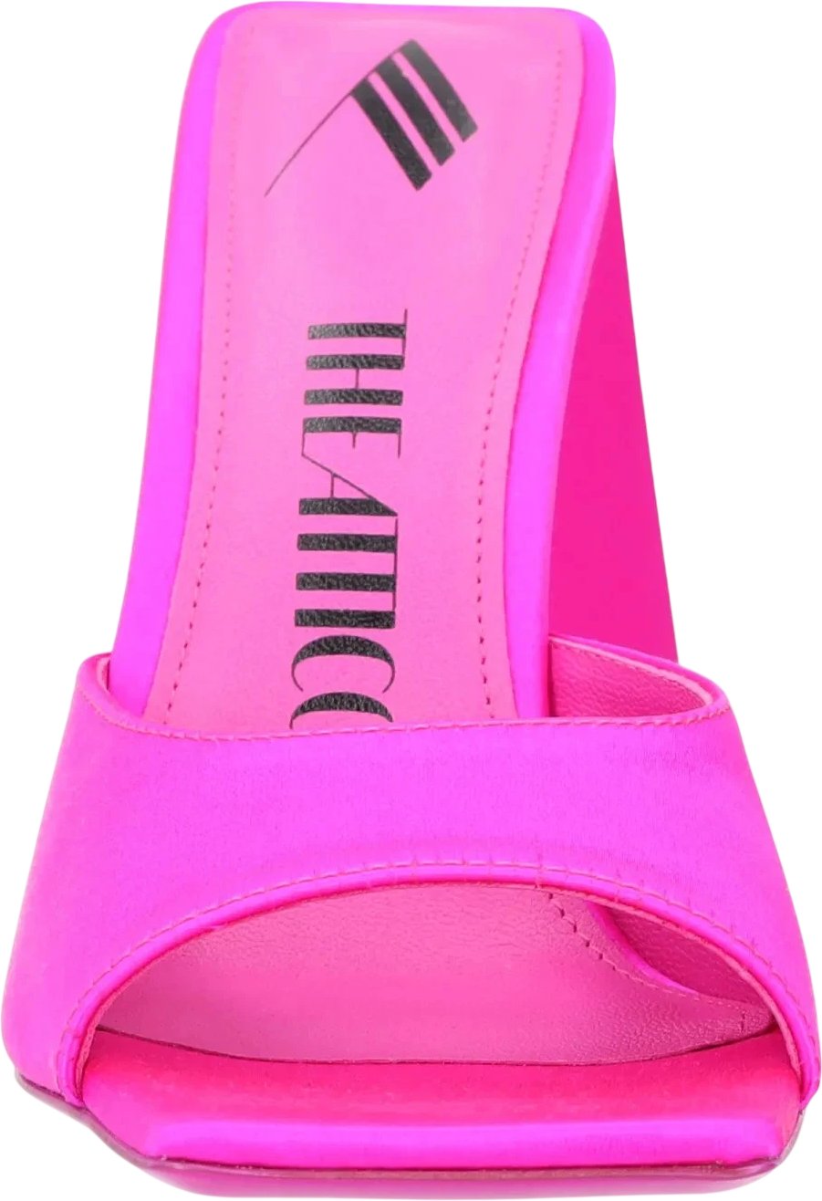 THE ATTICO Pink Satin 85mm Devon Sandals UK 3 EU 36