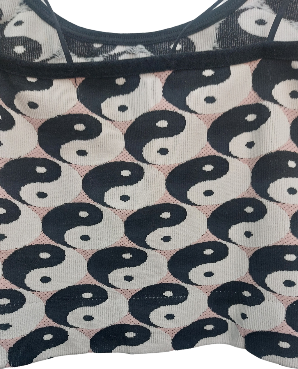 Cream Ying Yang Short And Crop Set UK XS/S