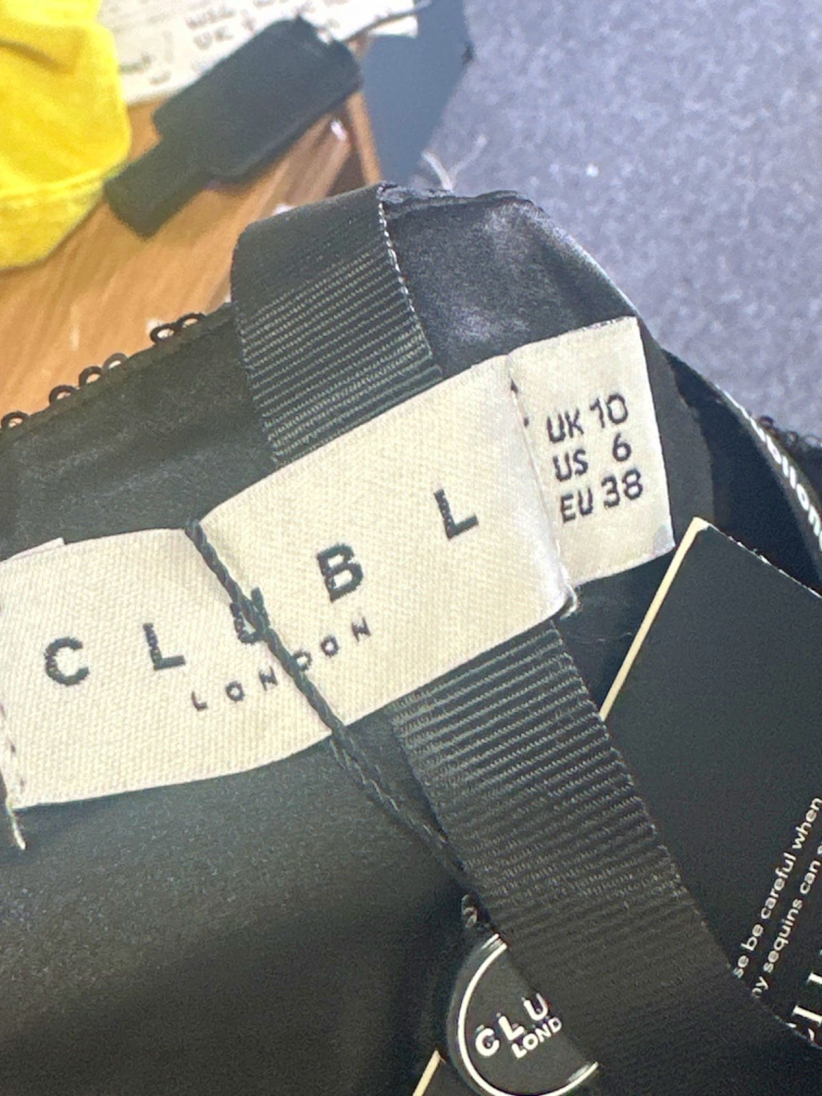 Club L London Black Strappy Corset Sequin Jumpsuit UK 10