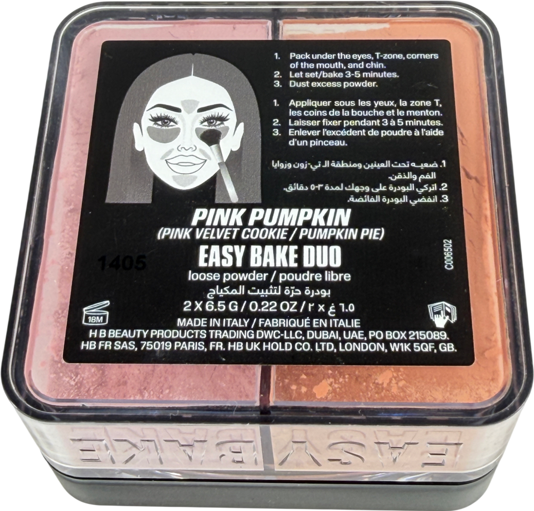 Huda Beauty Easy Bake Duo Loose Powder Pink Pumpkin Pink pumpkin2x6.5 g