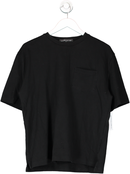 maniere de voir Black Front Pocket T Shirt UK S