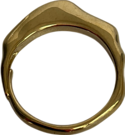 pilgrim Metallic Alberte Organic Shape Ring Gold-plated - Size N e