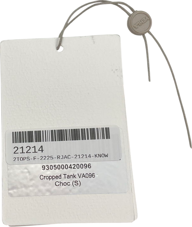 vehla Brown Cropped Tank Top UK S