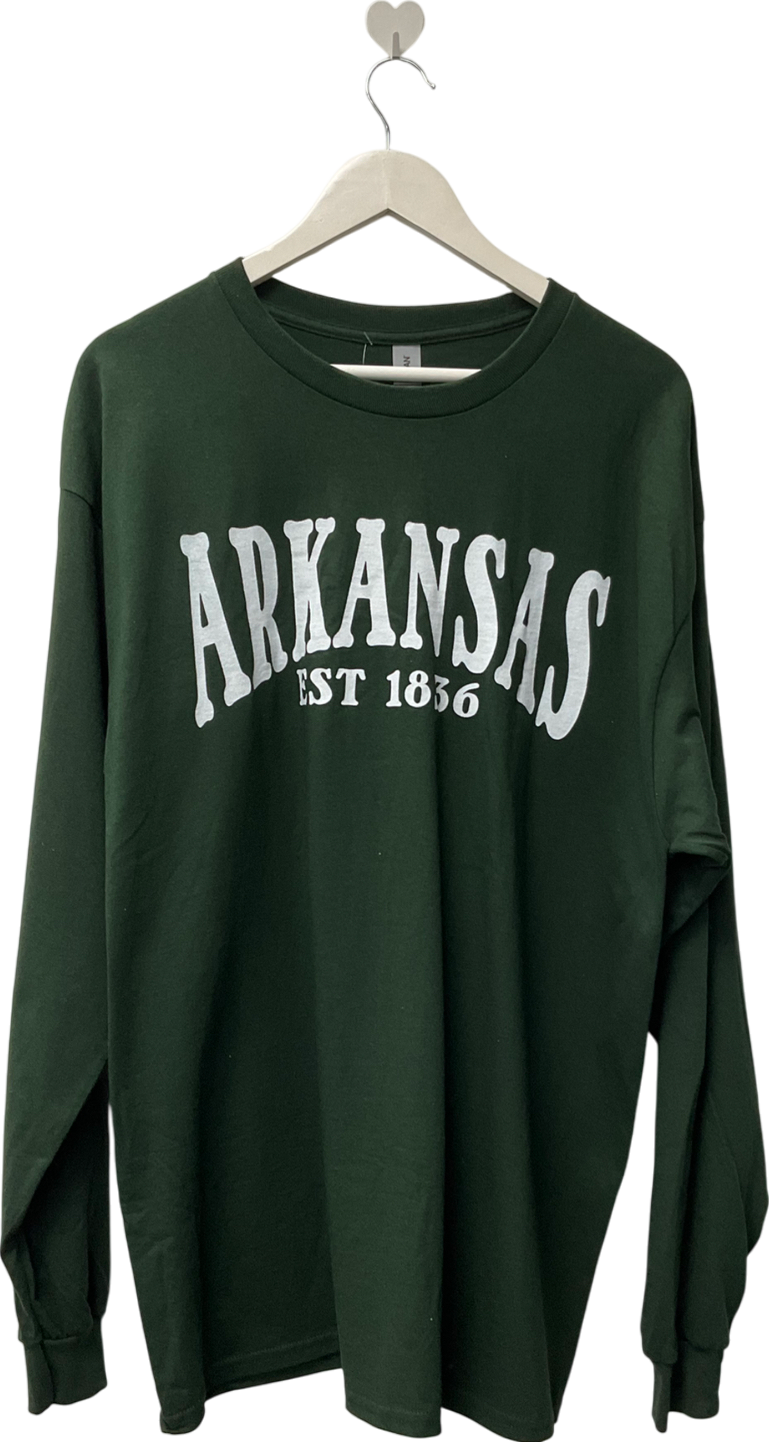 Arkansas Green Long Sleeved T-shirt UK XL