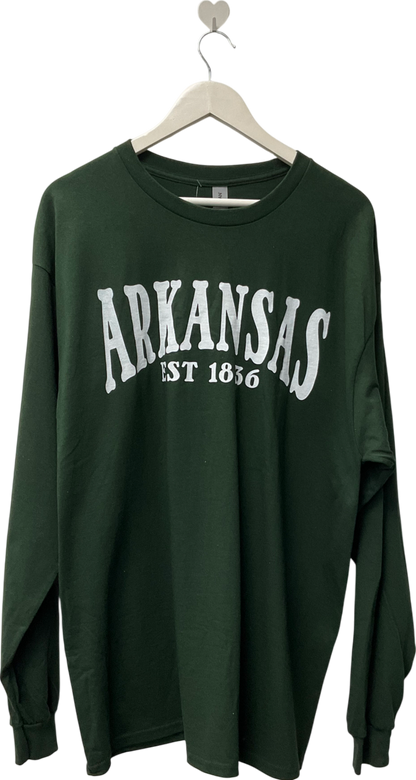 Arkansas Green Long Sleeved T-shirt UK XL