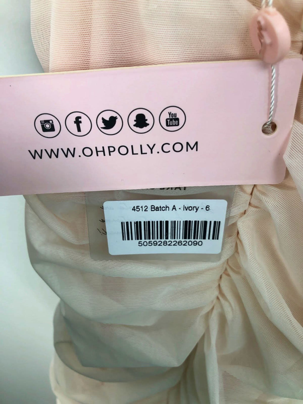 Oh Polly Ivory Ruched Bodycon Mini Dress 6