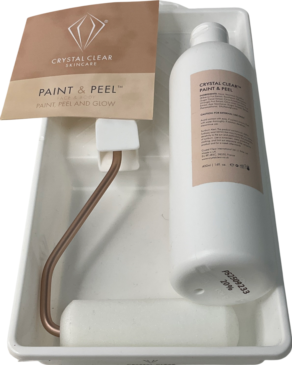 crystal clear Paint & Peel Face And Body Kit One size