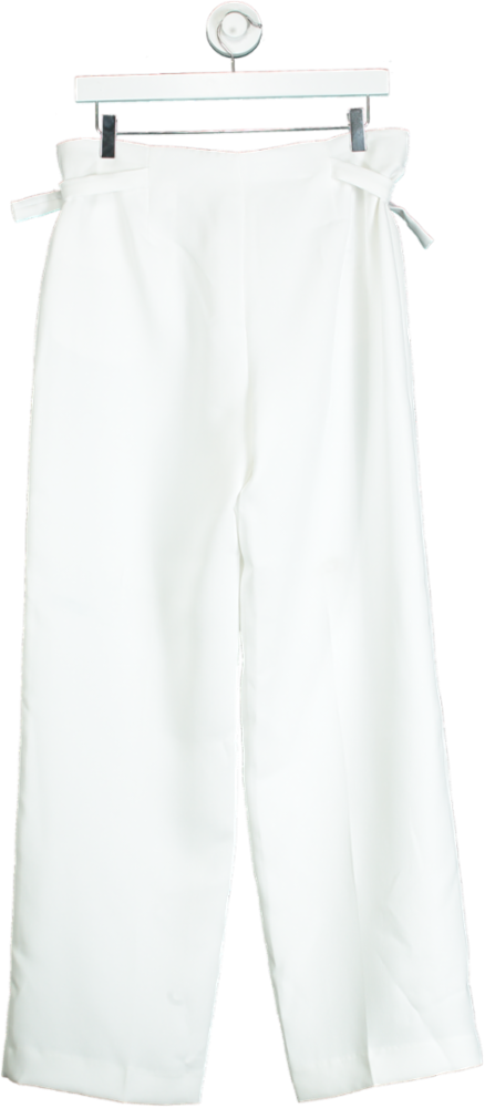 Zara White Tailored Trousers UK M