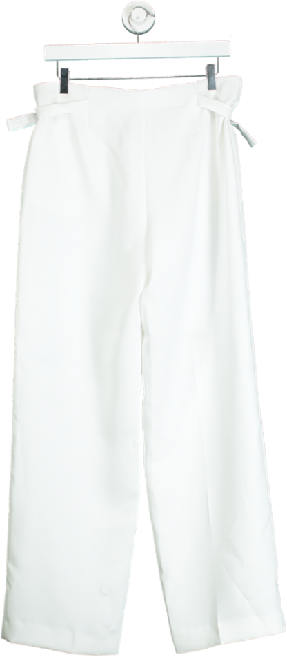 Zara White Tailored Trousers UK M