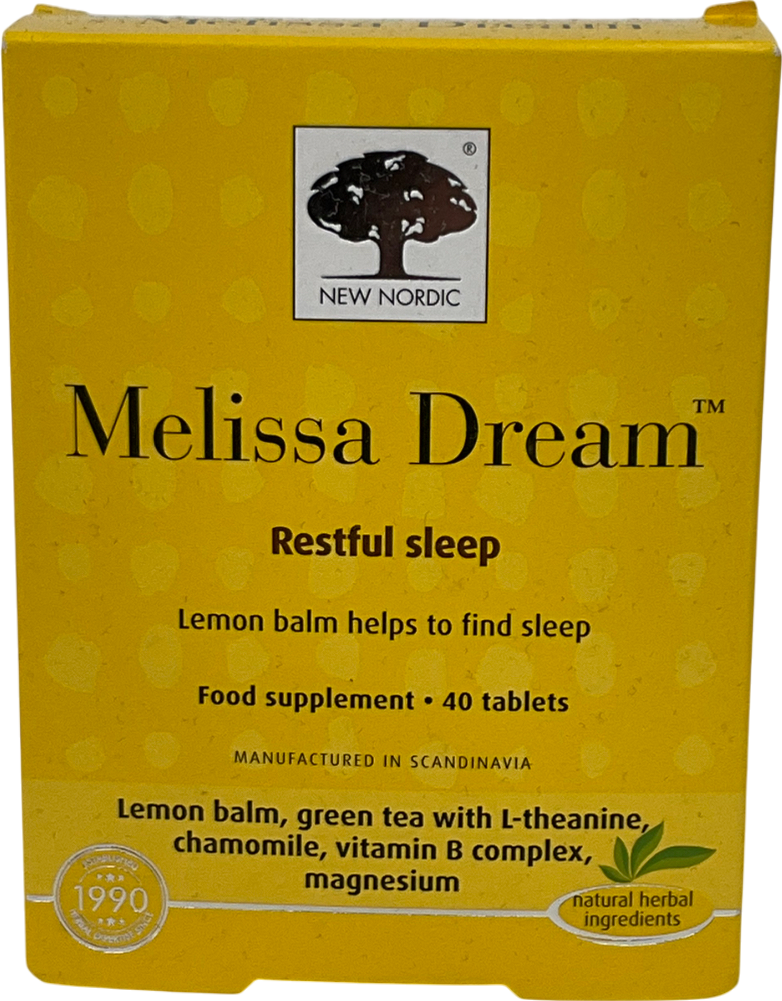 New nordic Melissa Dream 40 Tablets Restful Sleep 40 tablets