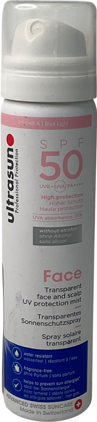 Ultrasun Uv Face And Scalp Mist Spf50 75ml