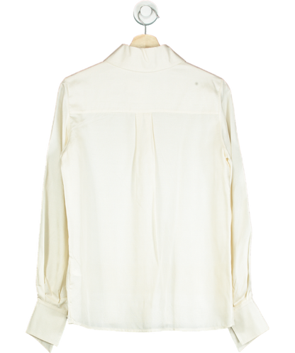 WtR Cream Leonide Silk Tussah Shirt UK 8