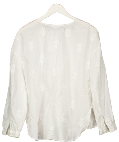 Louise Misha White Embroided Blouse UK 8