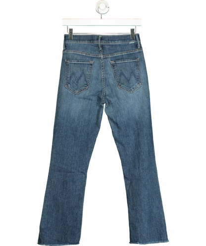 Mother Blue Dazzler Ankle Fray Raw-cuffs Straight-leg Jean W27