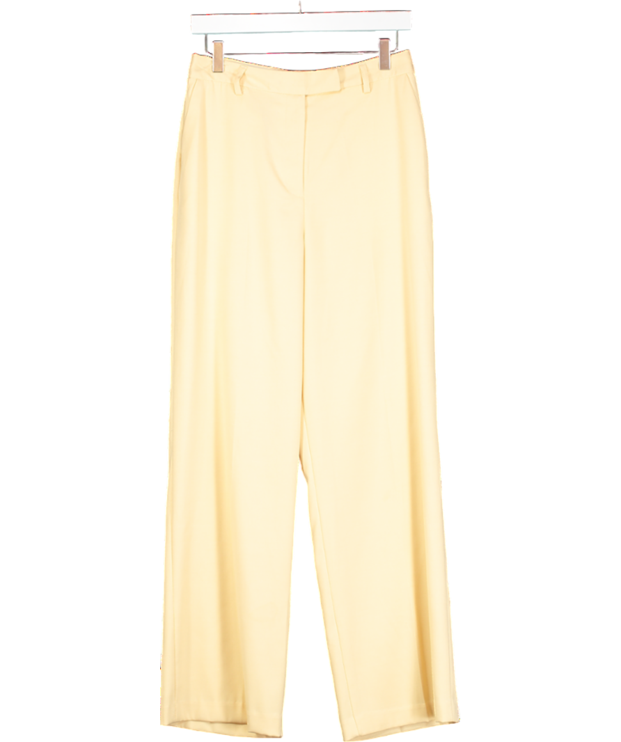 Topshop Buttermilk Yellow Tailored Trousers UK 10