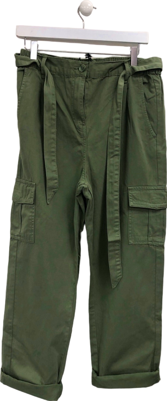 Threadbare Green Cargo Trousers UK 12