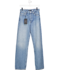 Massimo Dutti Blue Comfort Straight Fit High-rise Ankle Jeans UK 6