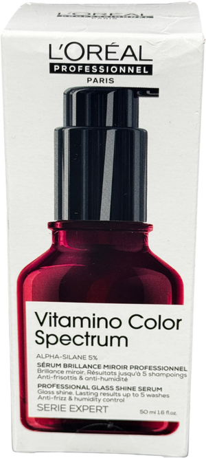 L'Oreal Vitamino Colour Spectrum Glass Shine Serum 50ml, Anti-frizz, Anti-humidity Treatment 50ML