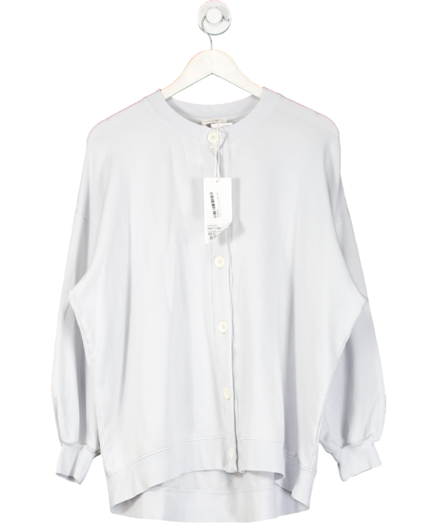 American Vintage Grey Hapylife Cardigan In Vintage Cloud UK XS/S