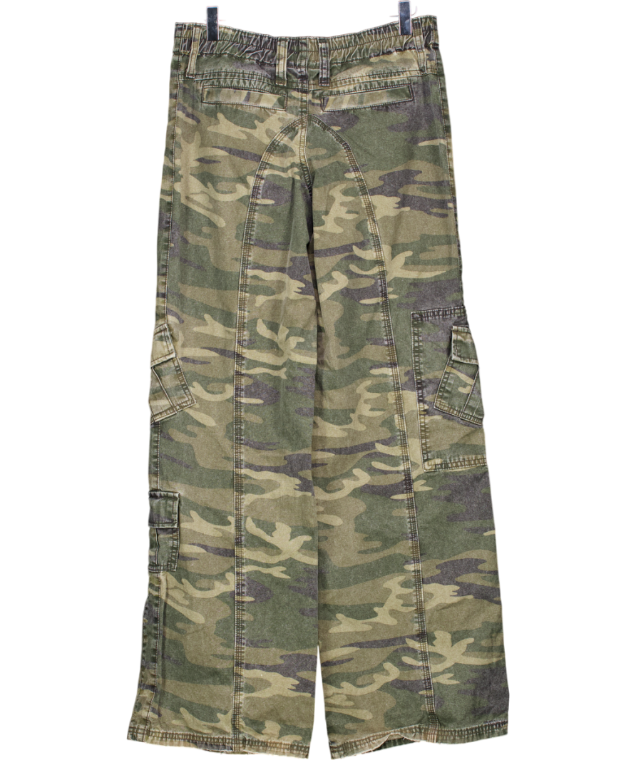 Urban Outfitters Green Camo Cargo Jeans UK S