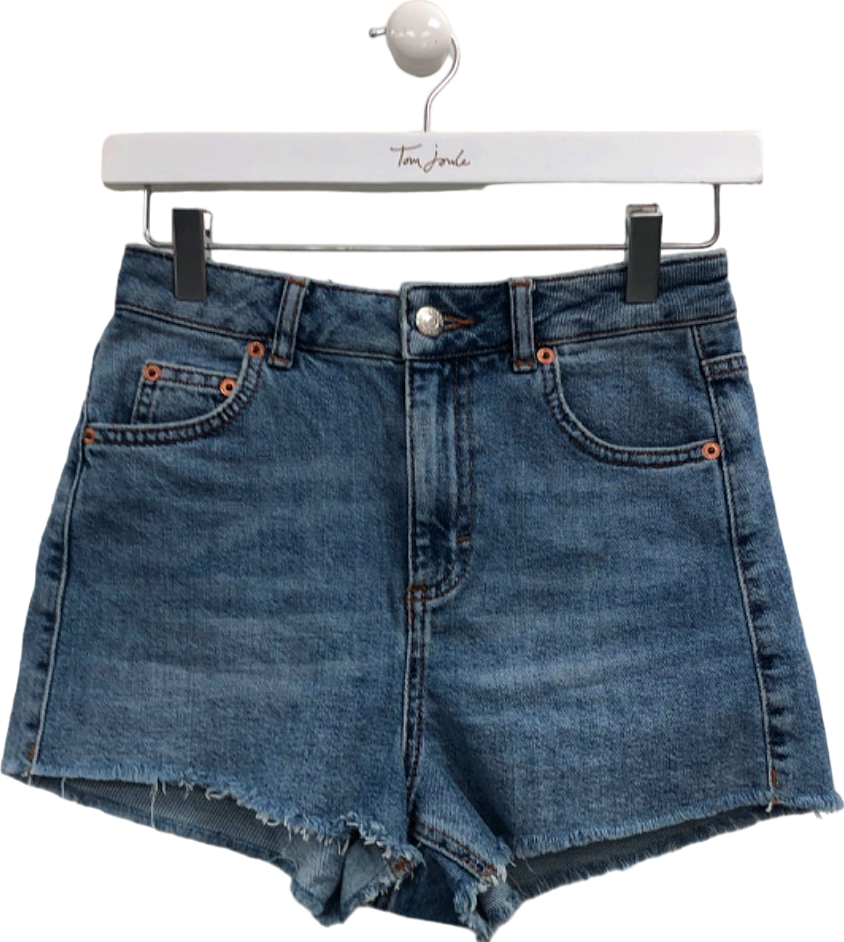 Topshop Blue Mom Denim Shorts UK 6