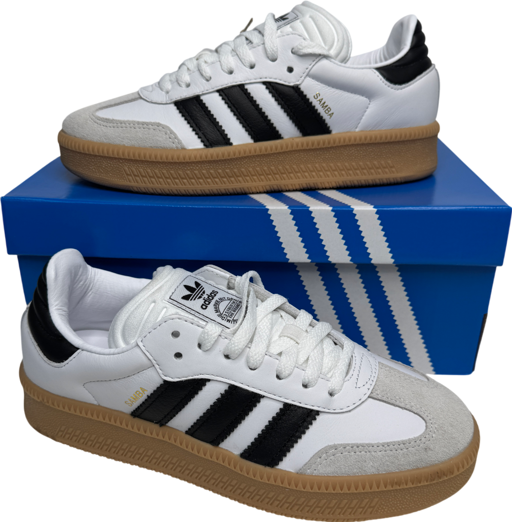 adidas White / Black Samba Xlg Trainers UK 5.5 EU 38.5 👠