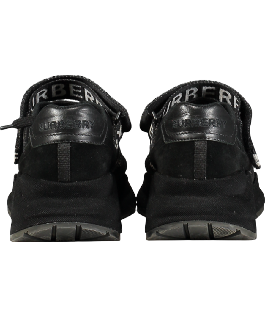 Burberry Black Ronnie Zig Low Trainers UK 5.5 EU 39.5 👞