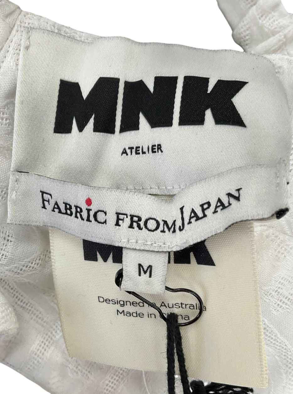 mnk Nonchalant Bralette White Broderie Anglaise UK M