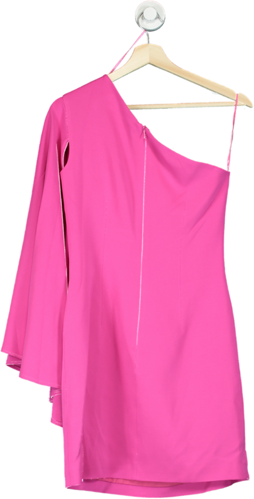 Karen Millen Pink One-Shoulder Dress UK 6