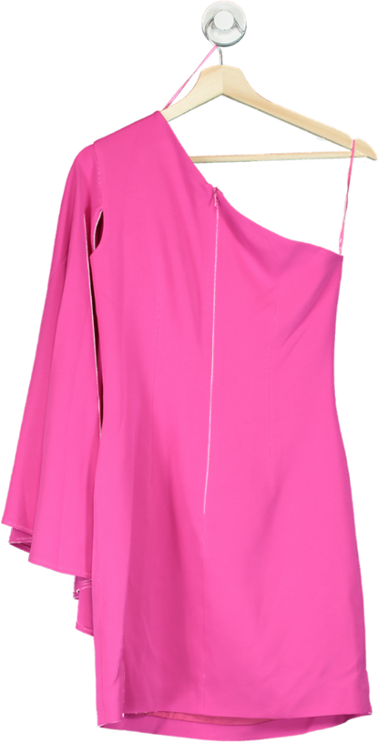 Karen Millen Pink One-Shoulder Dress UK 6