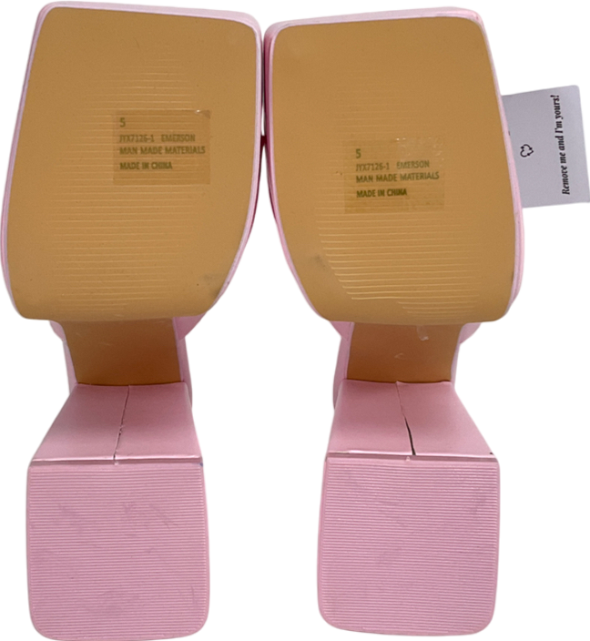 Ego Pink Extreme Platform Block Heels UK 5 EU 38 👠