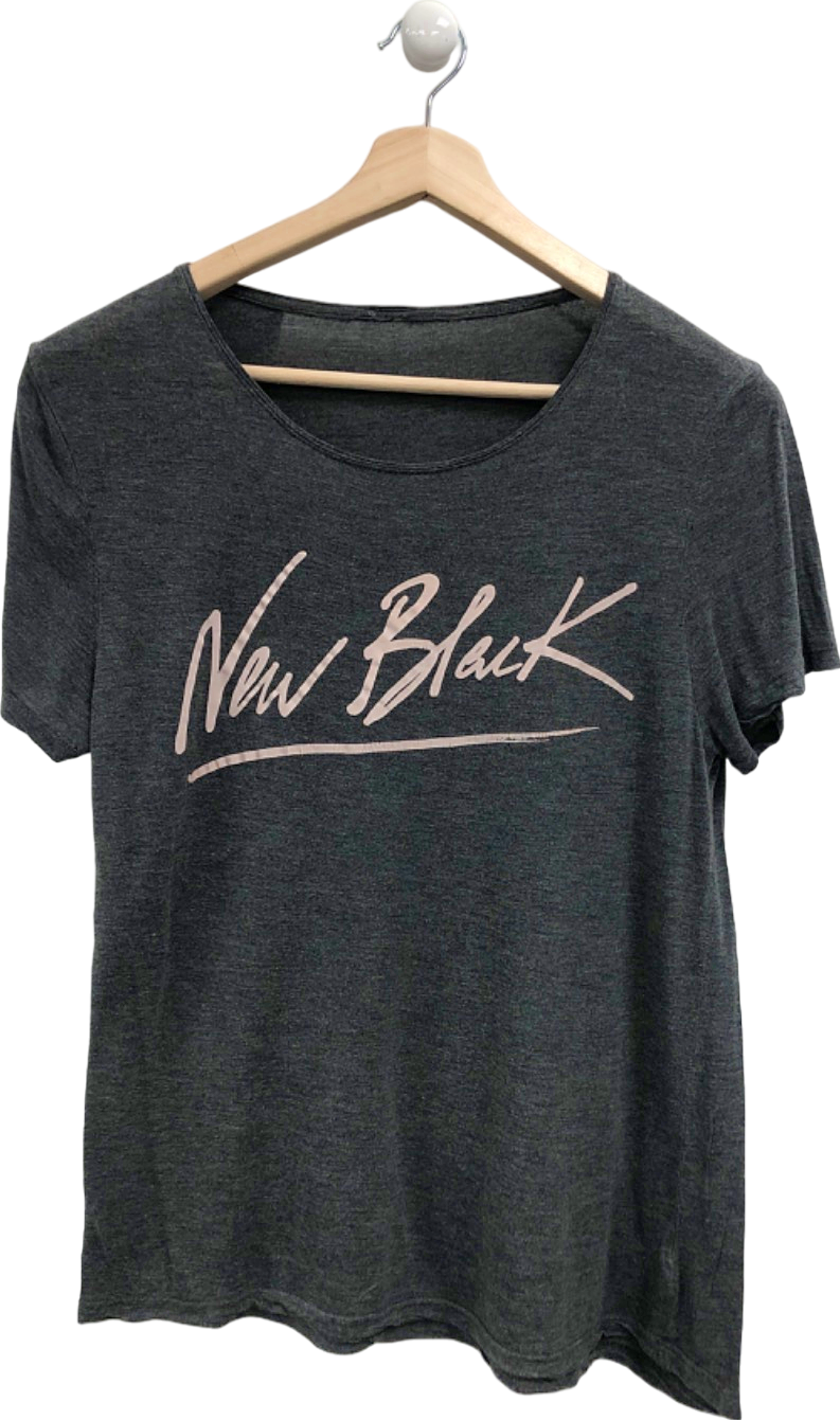 NANA JUDY Grey New Black T-Shirt UK M