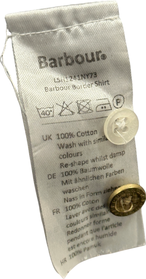 Barbour Blue Relaxed Striped Tunic Fit Shirt UK 12