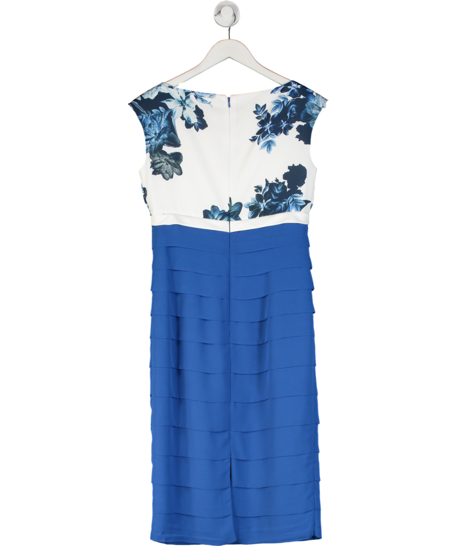 Cappelli Condici Blue Occasion Dress And Bolero Jacket Set UK 12