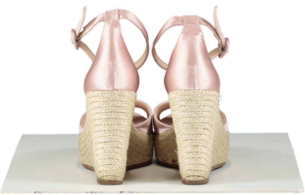 penelopechilvers Pink Corfu Atelier Satin Espadrille - Tea Rose UK 7 EU 40 👠