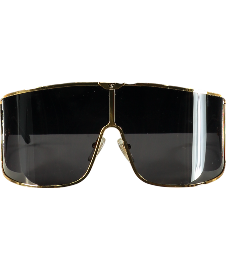 Vintage Frames Metallic Outcast 24kt Yellow Gold Sunglasses One Size