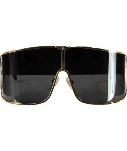 Vintage Frames Metallic Outcast 24kt Yellow Gold Sunglasses One Size