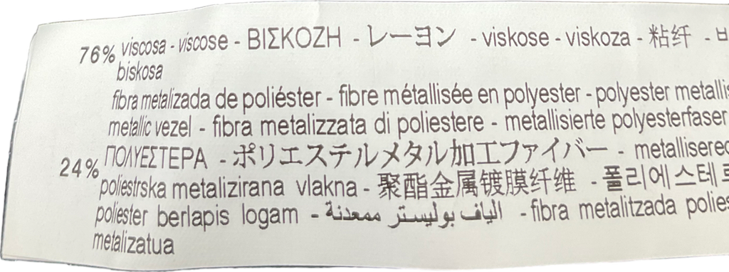 ZARA Black Metallic Thread Trouser UK S