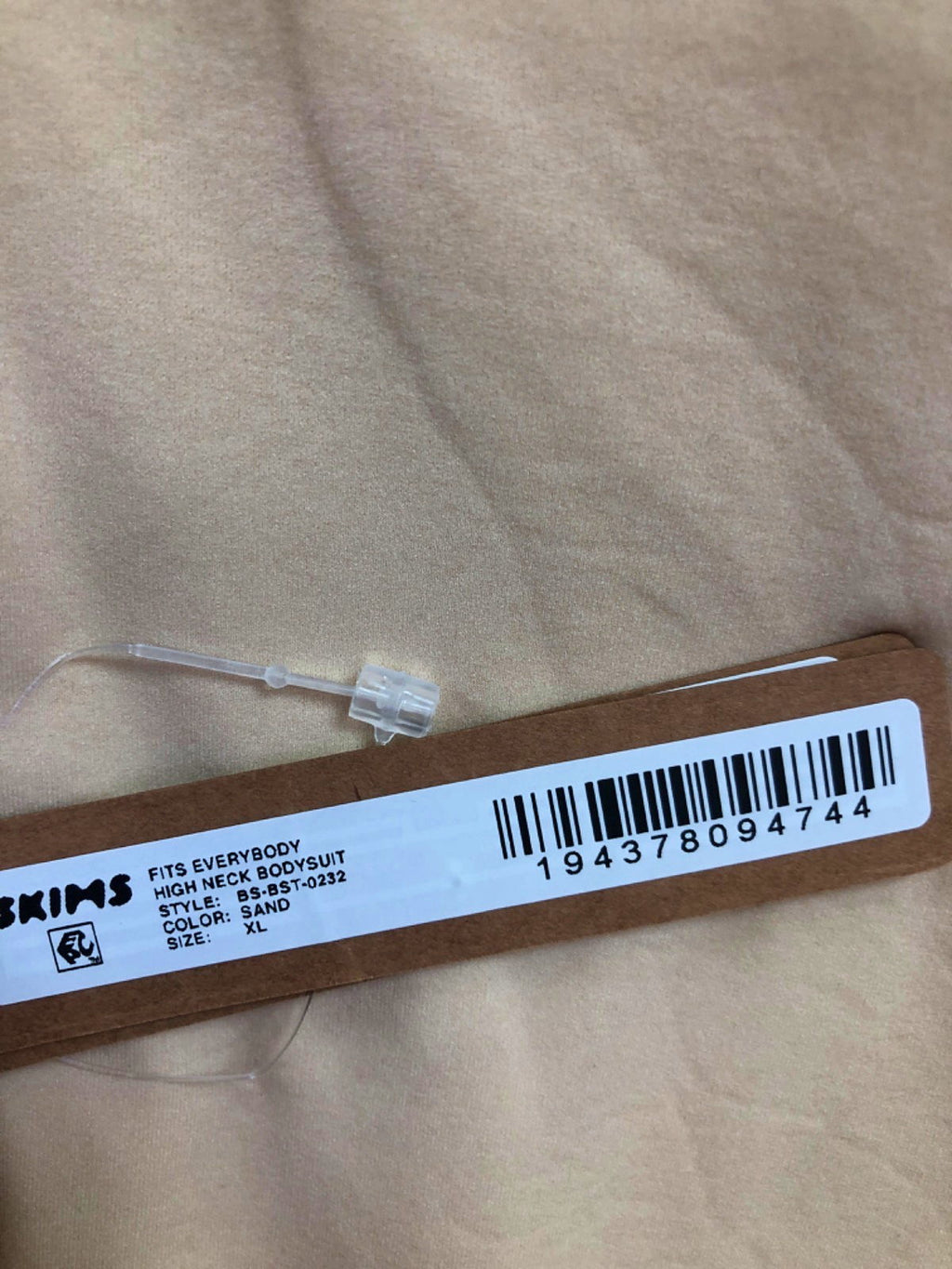 SKIMS Sand Fits Everybody High Neck Bodysuit UK XL